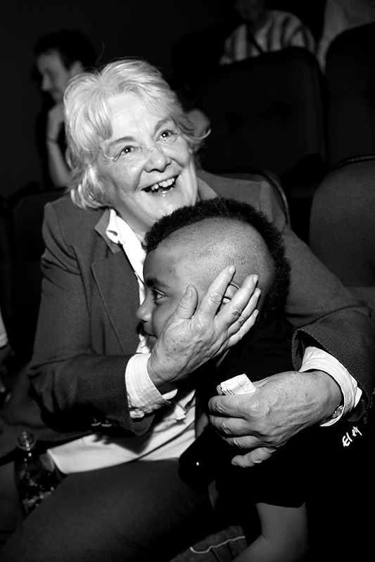 Lucía Topolansky, ayer en la presentación de listas del Espacio 609, en el teatro el Galpón. / Foto: Nicolas Celaya
