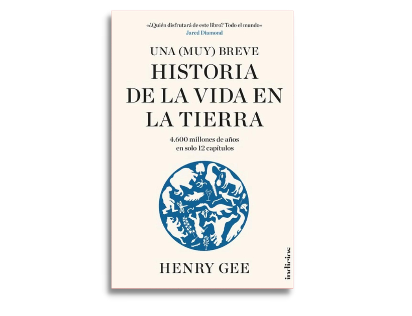 Una muy breve historia de la vida en la tierra, tapa editada