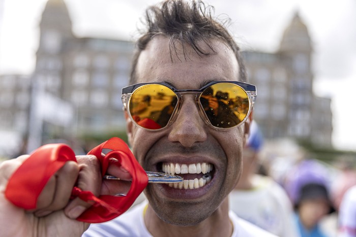 Ignacio Maldonado, el 9 de marzo, tras ganar Rutas de América. · Foto: Ernesto Ryan