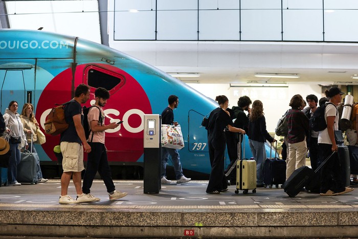 Estación de trenes Montparnasse, en París, el 26 de julio. · Foto: Thibaud Moritz, AFP