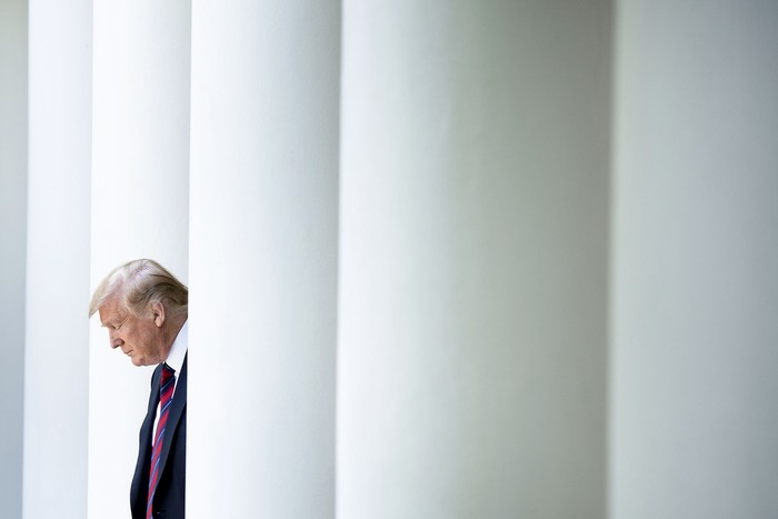 Donald Trump, en el Jardín de las Rosas de la Casa Blanca, Washington DC (archivo, mayo de 2019).
 · Foto: Brendan Smialowski, AFP