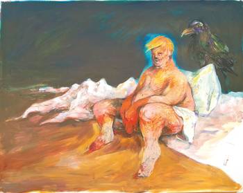 Foto principal del artículo 'Donald Trump en la Casa Blanca: añoranzas y bálsamos' · Ilustración: Ramiro Alonso