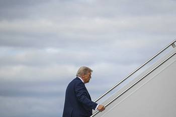 Donald Trump, el 15 de agosto, en Alaska. · Foto: Andrew Caballero- Reynolds, AFP
