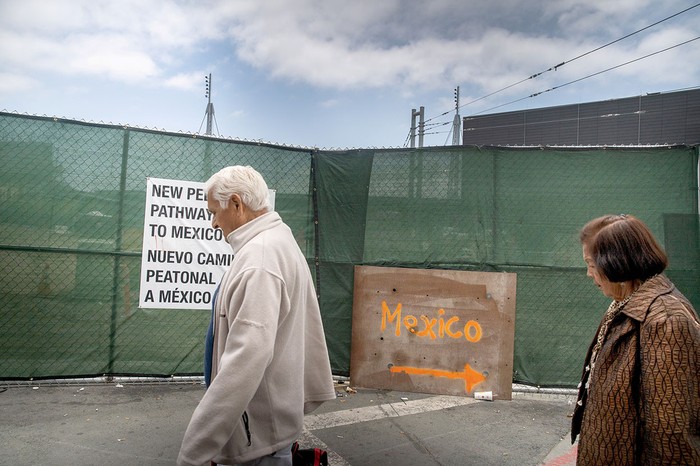 Puerto de entrada terrestre de San Ysidro, en San Diego, California.
 · Foto: Ariana Drehsler, AFP