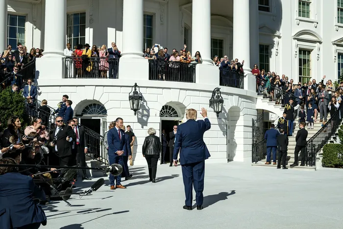 Donald Trump, el 6 de octubre en la Casa Blanca. · Foto: Molly Riley, Casa Blanca