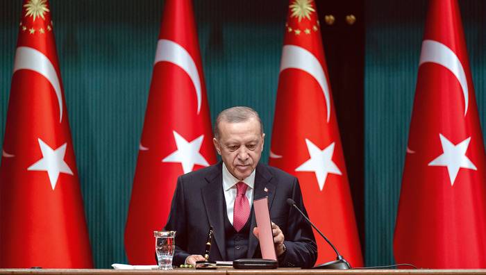 Recep Tayyip Erdogan, presidente turco. · Foto: Aytac Unal / Anadolu / AFP