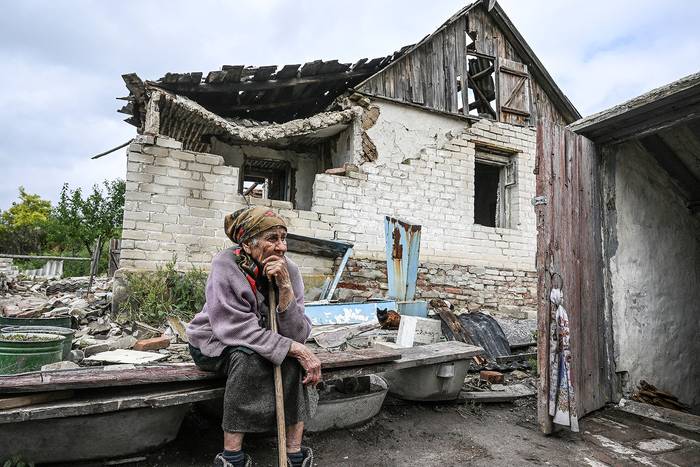 Pueblo de Bohorodychne en Kramatorsk, región de Donetsk, el 13 de setiembre. · Foto: Juan Barreto, AFP