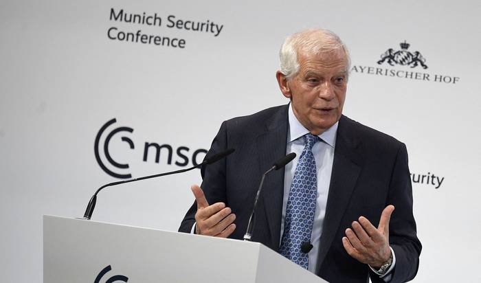 Josep Borrell, alto representante para Asuntos Exteriores y Política de Seguridad de la Comisión Europea, durante la Conferencia de Seguridad de Múnich, en Múnich (19.02.2023). · Foto: Thomas Kienzle, AFP