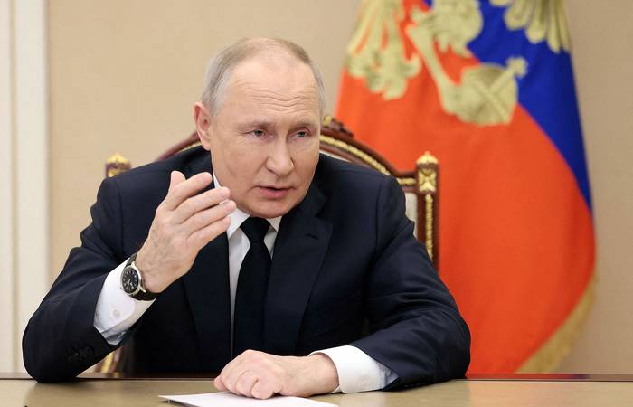 Vladimir Putin, en el Kremlin, en Moscú (02.03.2023). · Foto: Mikhail Metzel, Sputnik, AFP