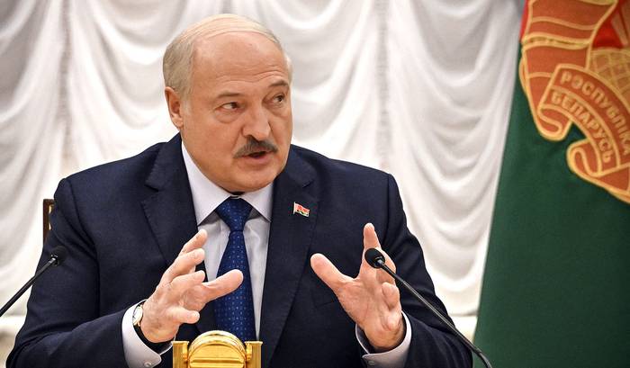 Alexander Lukashenko, presidente de Bielorrusia, en el Palacio de la Independencia, en Minsk (06.07.2023). · Foto: Alexander Nemenov, AFP