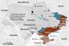 Mapa Ucrania a un año