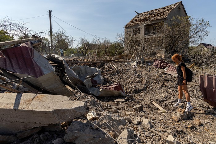 Daños después de un ataque aéreo, el 26 de agosto, en la región de Odesa. · Foto: Oleksandr Gimanov, AFP