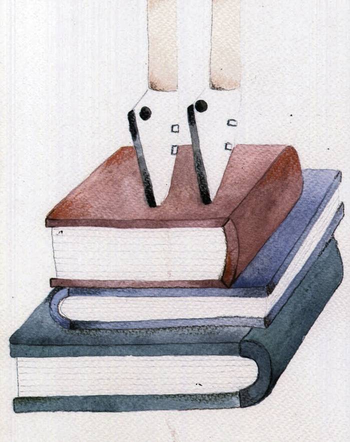 Ilustración de Guillermina Marino, del libro Yo, lector, con textos de Eliana Lucián (¡Más Pimienta!, 2018).