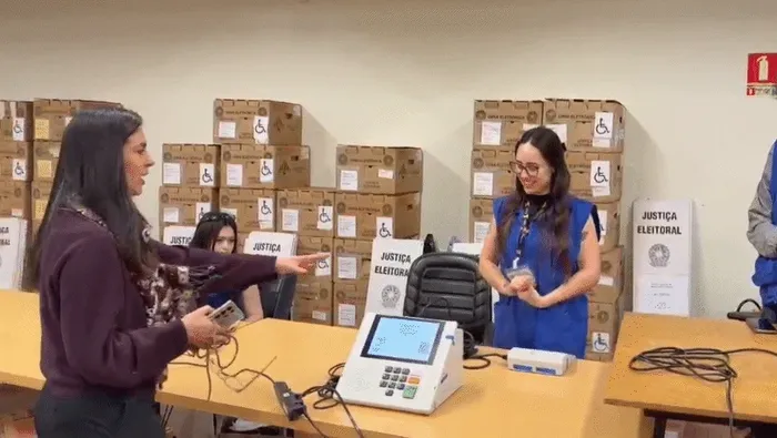 Preparativos para las elecciones en Santana do Livramento, Brasil. 
Foto: Justicia Electoral Livramento