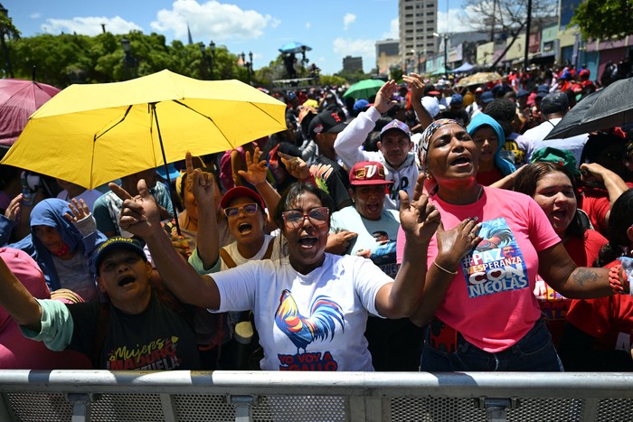 Acto de cierre de campaña de Nicolás Maduro, el 25 de julio, en Maracaibo. · Foto: Raúl Arboleda, AFP