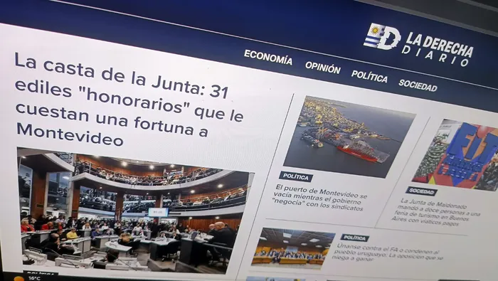 Portal de La Derecha Diario Uruguay. · Foto: Ignacio Dotti