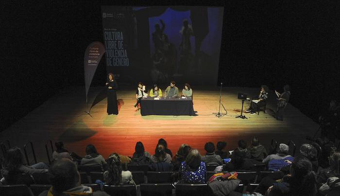 Evento Cultura libre de violencia de género, el 29 de junio, en el Teatro Solís. · Foto: Federico Gutiérrez