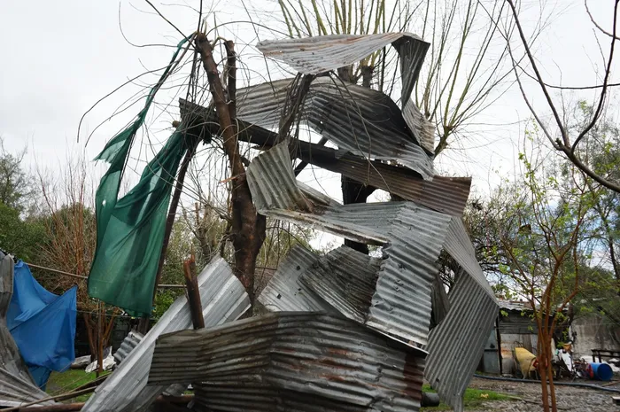 Paysandú tras las rachas de viento. Foto: Intendencia de Paysandú