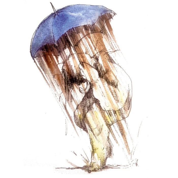 Foto principal del artículo 'Vidas a la intemperie' · Ilustración: Ramiro Alonso