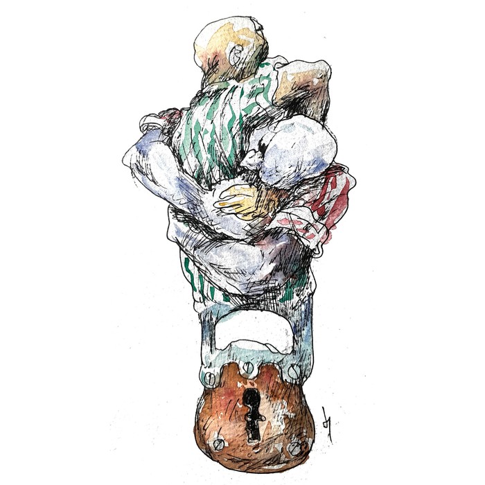 Foto principal del artículo 'Que nadie se crea a salvo de las llamas' · Ilustración: Ramiro Alonso