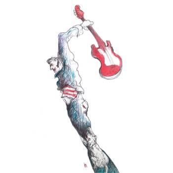 Foto principal del artículo 'La democracia restaurada y las razias al rock' · Ilustración: Ramiro Alonso