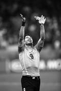 Luis Suárez al final del encuentro ante Inglaterra en el estadio Arena Corinthians en San Pablo (Brasil). / foto: sandro pereyra