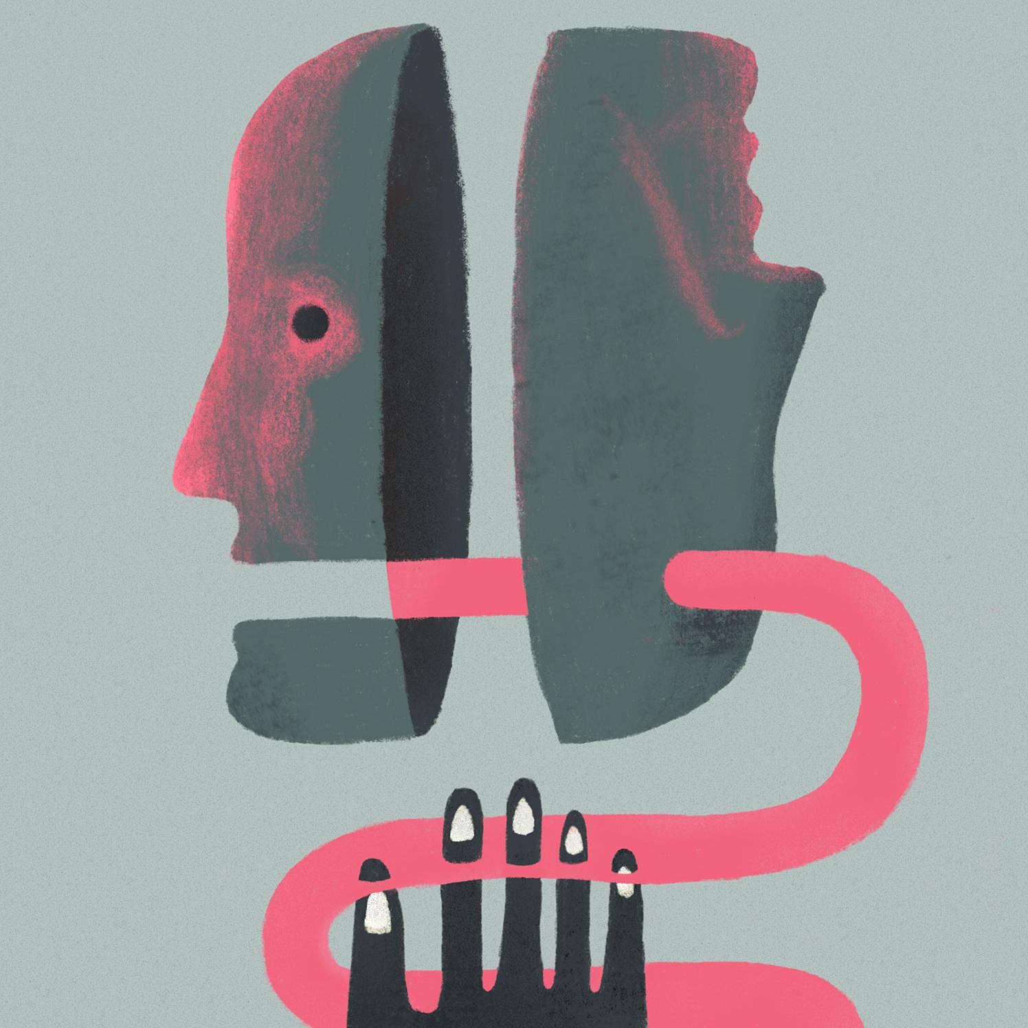 Foto principal del artículo 'La máscara' · Ilustración: Lautaro Hourcade