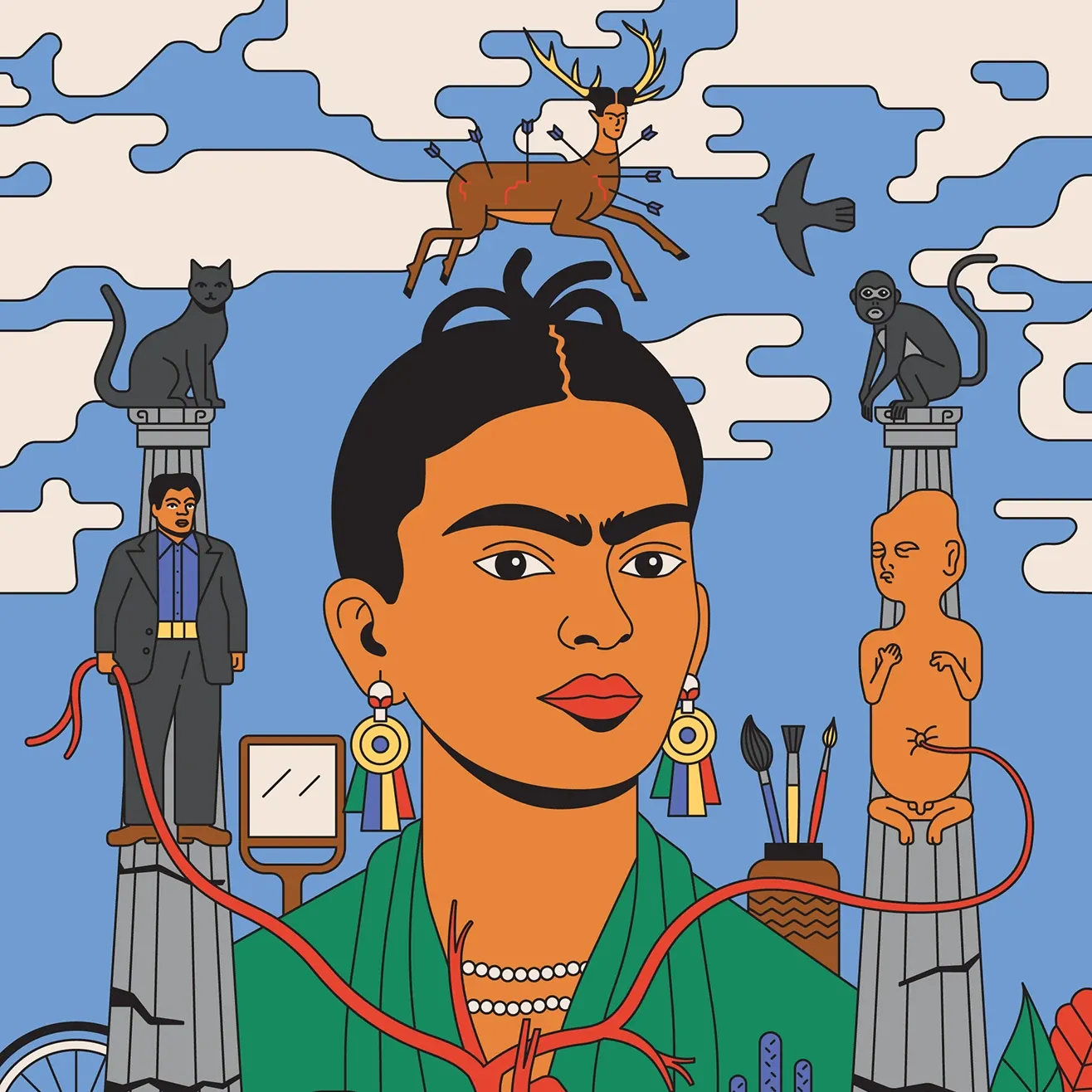 Foto principal del artículo 'Fridas para todos' · Ilustración: Silva Bros