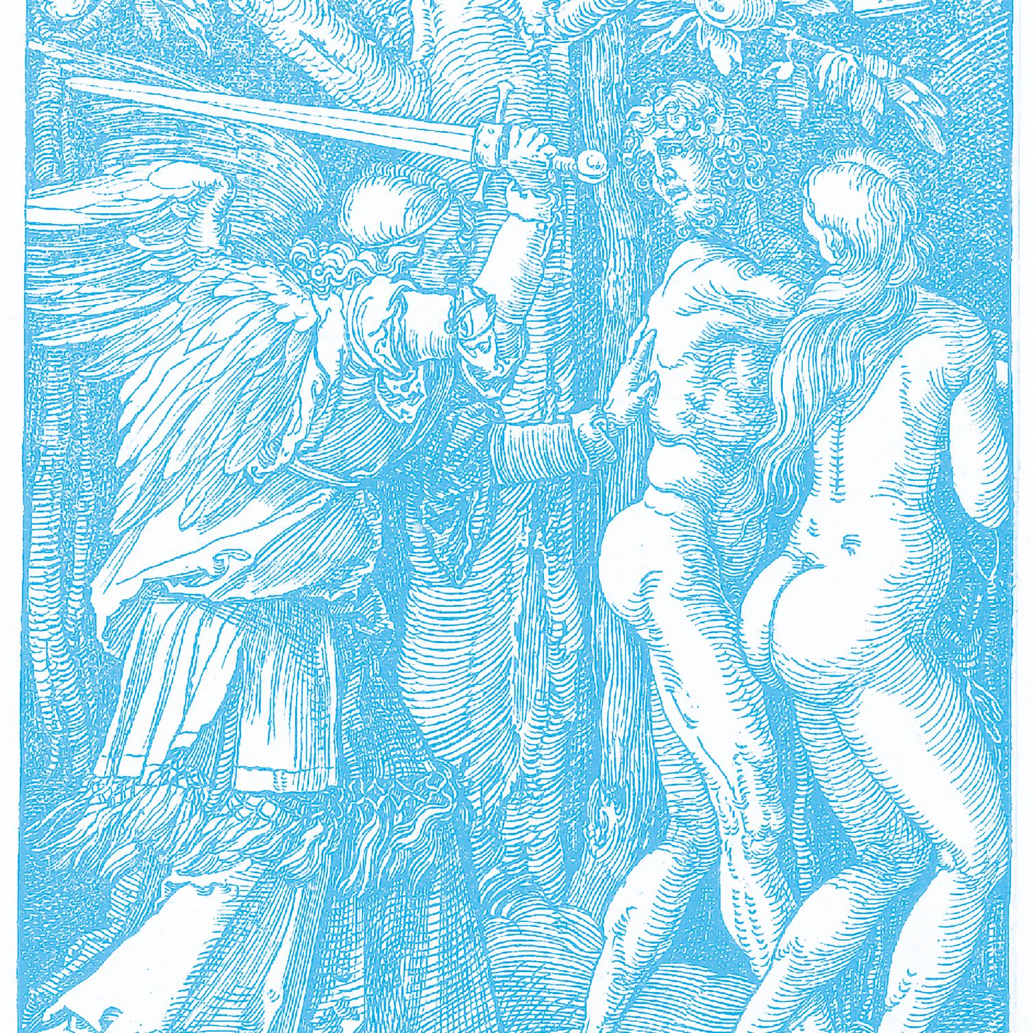 "La expulsión del paraíso" de la serie _La pequeña pasión_, Alberto Durero, 1520.