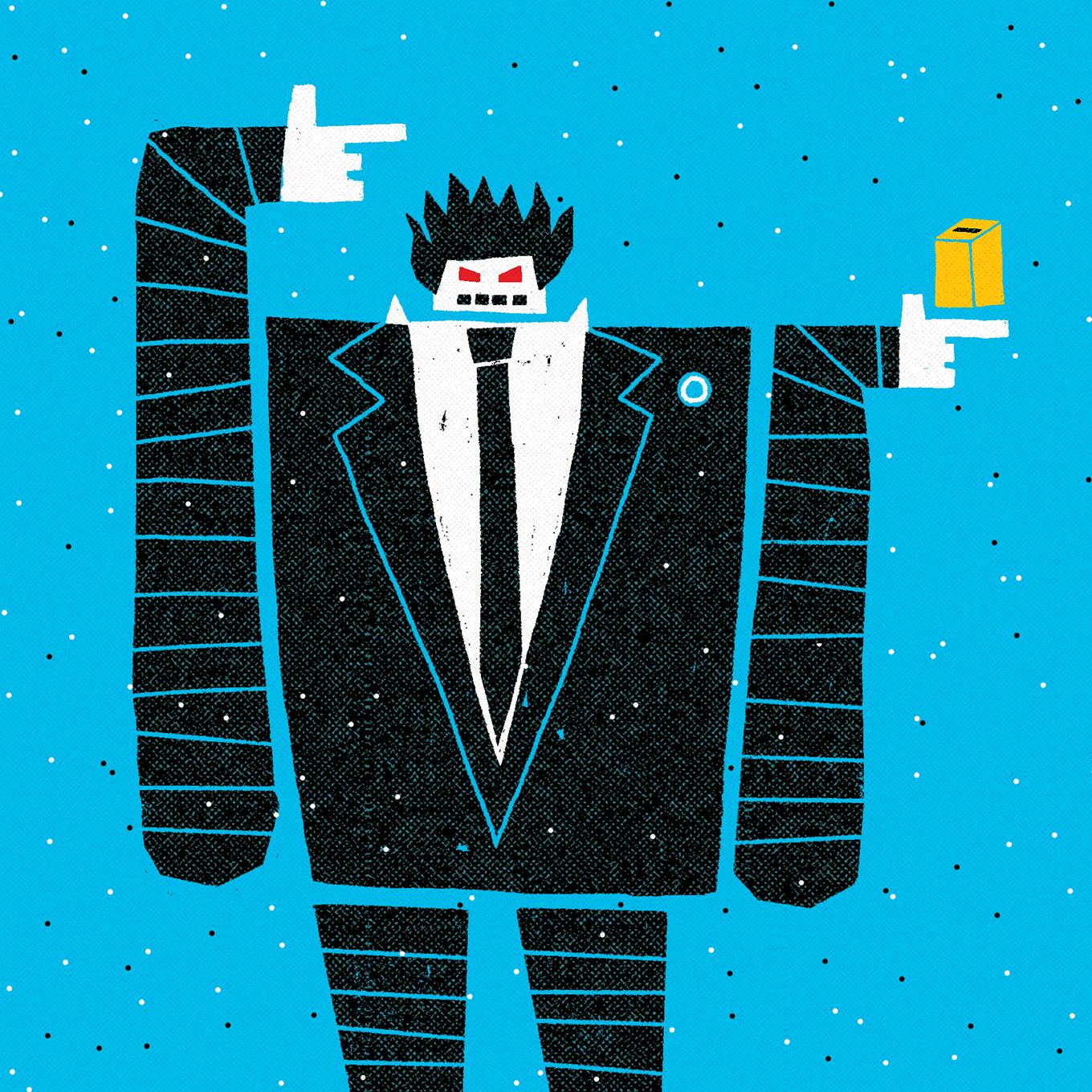 Foto principal del artículo 'La mano de plomo del rey' · Ilustración: Dani Scharf