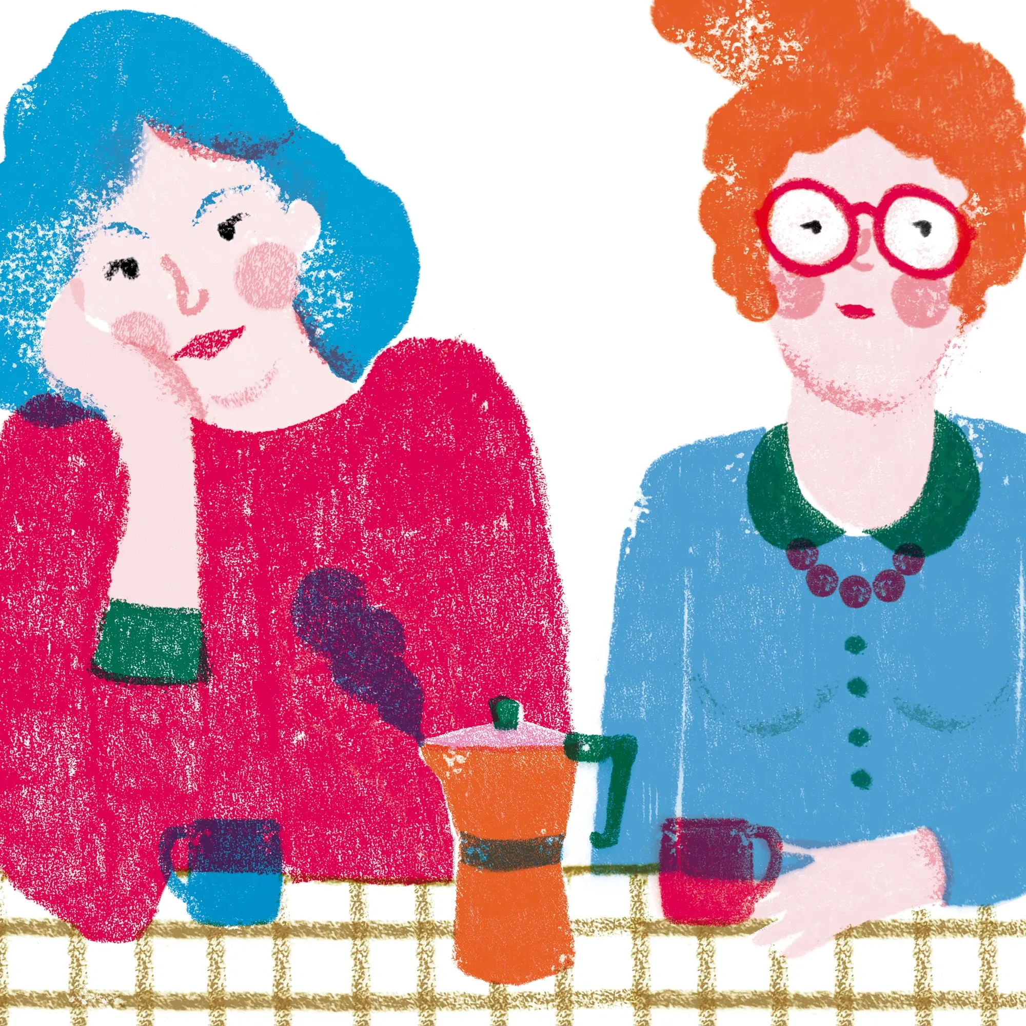 Foto principal del artículo 'Abrazos partidos' · Ilustración: Lucía Franco