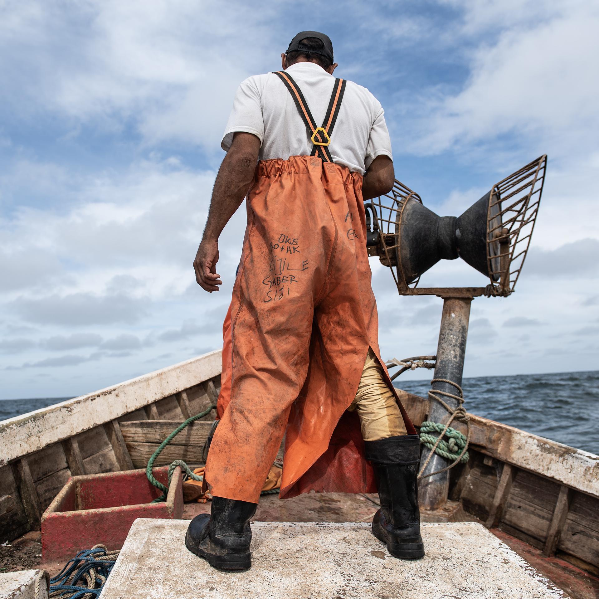 Pesca de brótola en Punta del Este. · Foto: Diego Vila