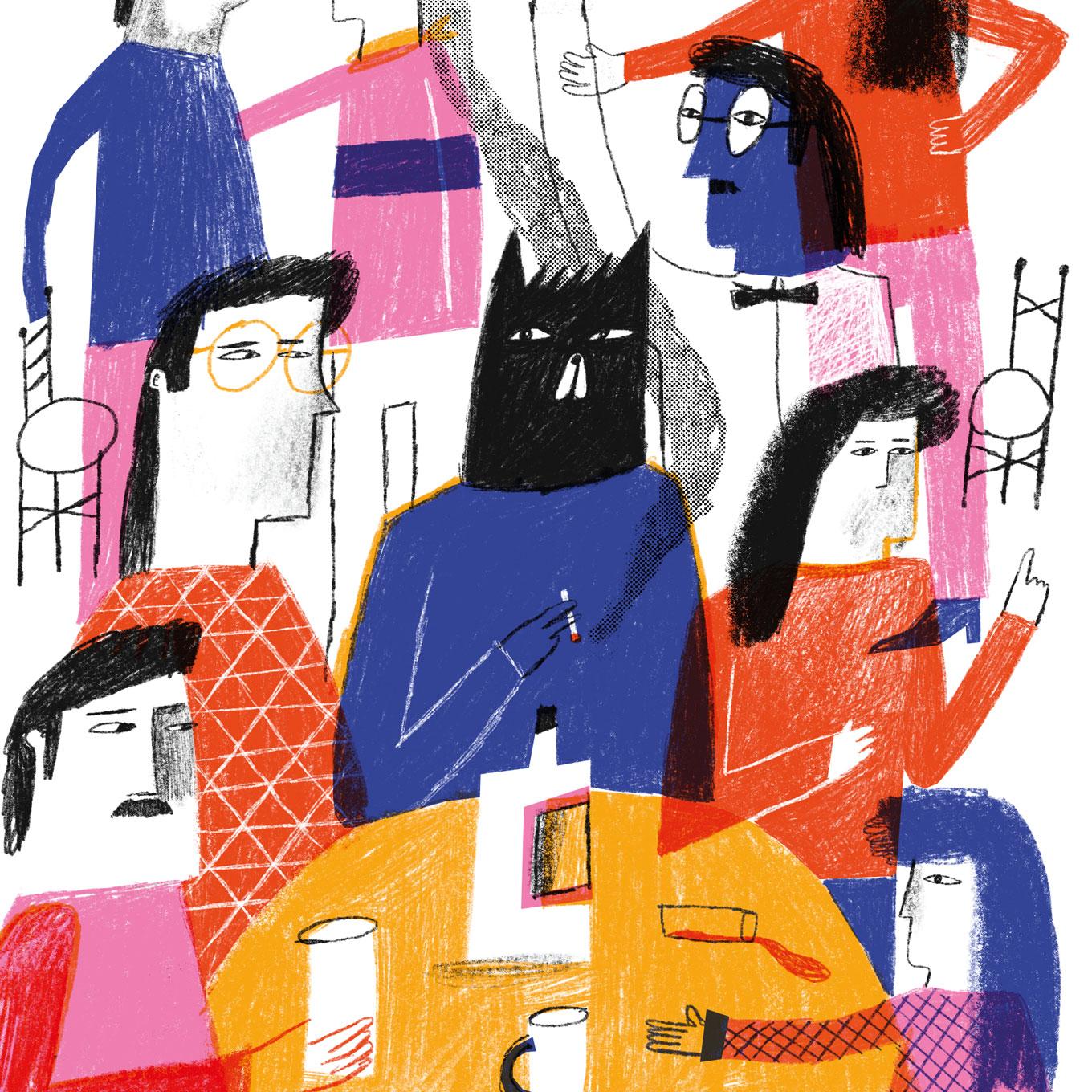 Foto principal del artículo 'El giro animal' · Ilustración: Negro Ilustre