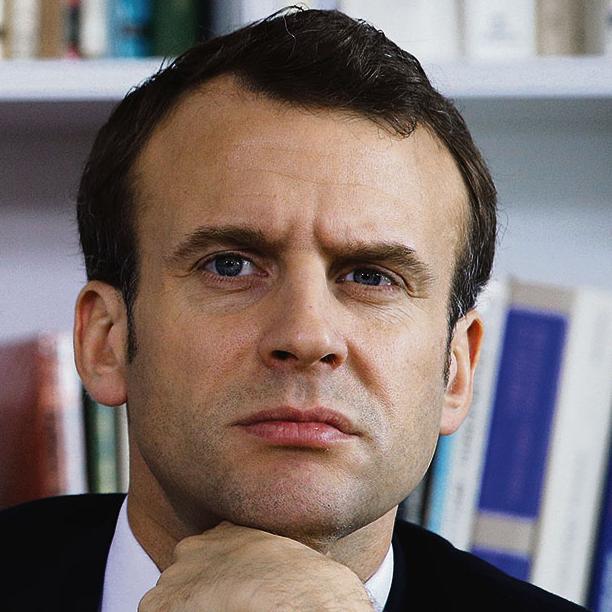 Emmanuel Macron, presidente francés, el 5 de abril, en Ruan, Normandía.
