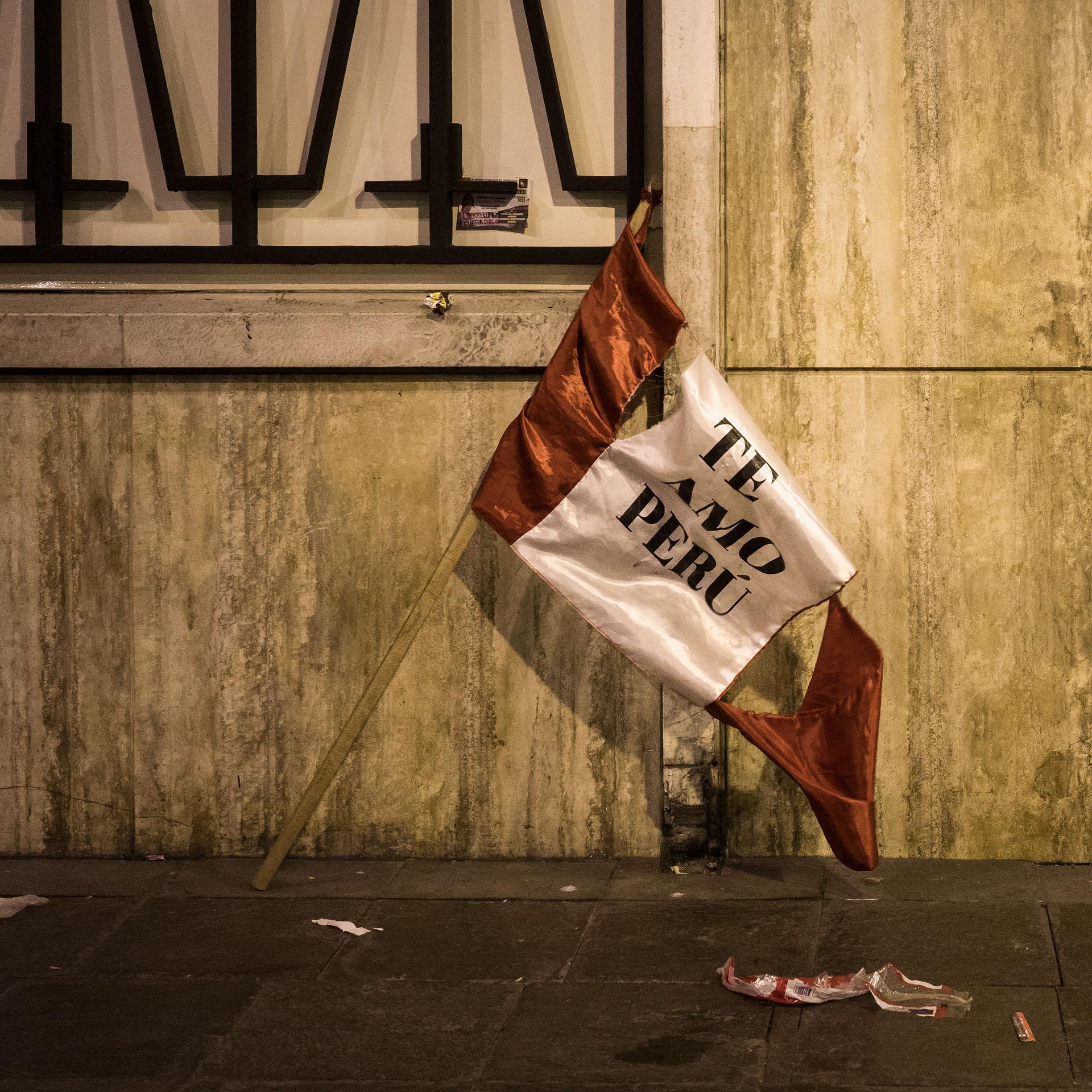 Protestas contra Dina Boluarte en Lima, enero de 2023. · Foto: Alfonso Silva-Santisteban
