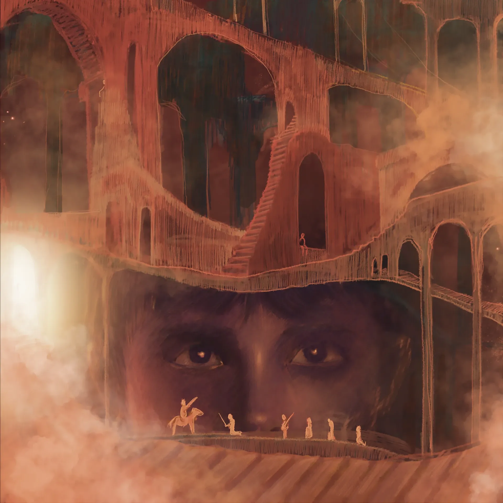 Foto principal del artículo 'La autopista del viaje estático' · Ilustración: Maite Bastarrica