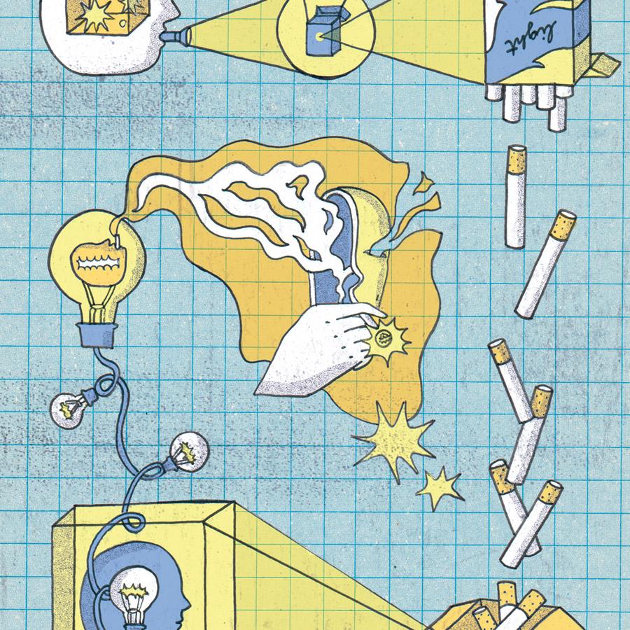 Foto principal del artículo 'Una caja de luces' · Ilustración: Lucía Ruggiano